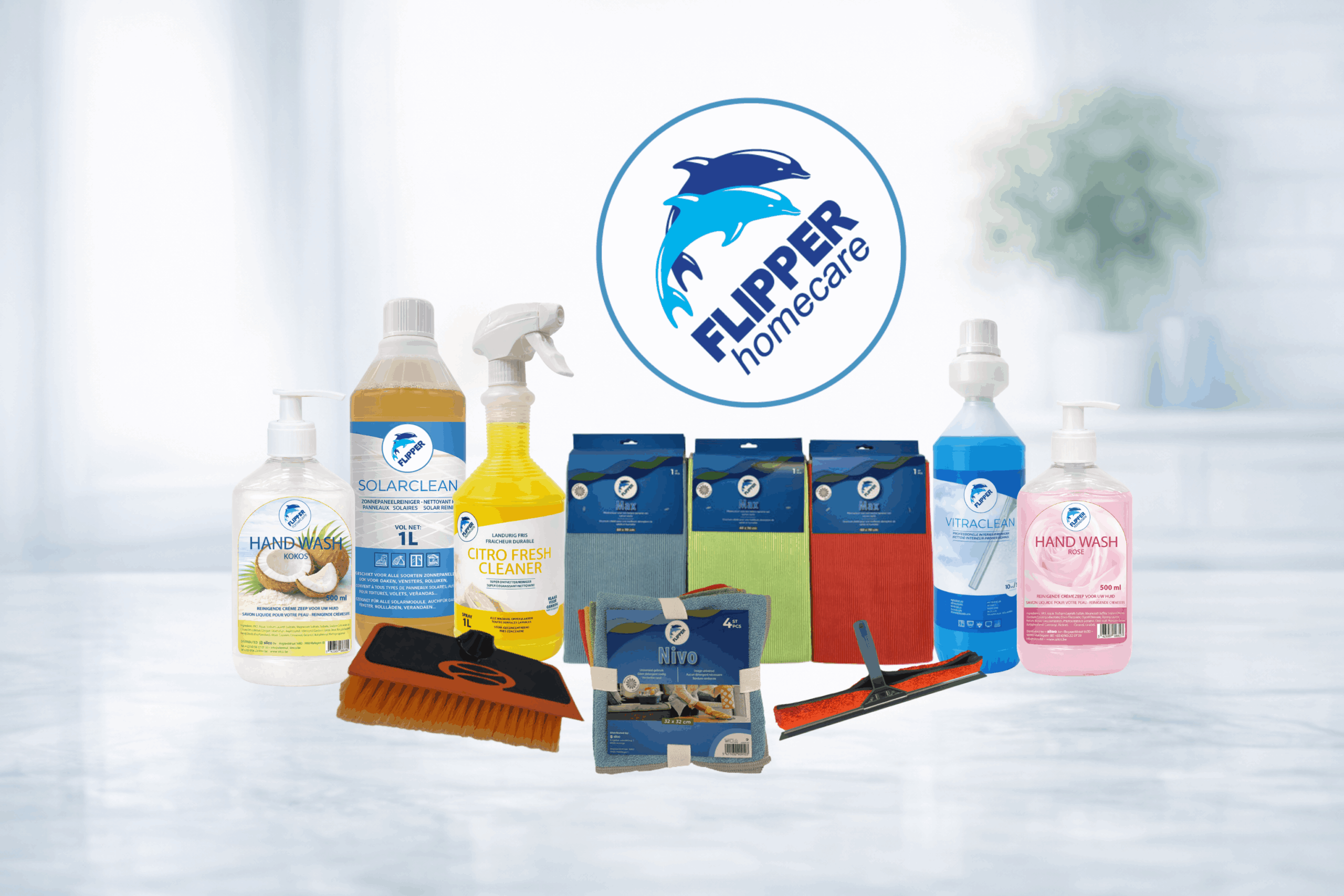 Assortiment Flipper Homecare producten